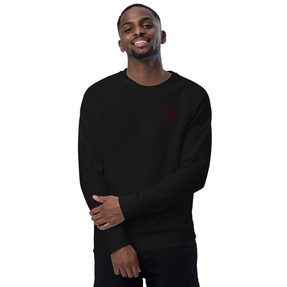 Unisex organic raglan sweatshirt