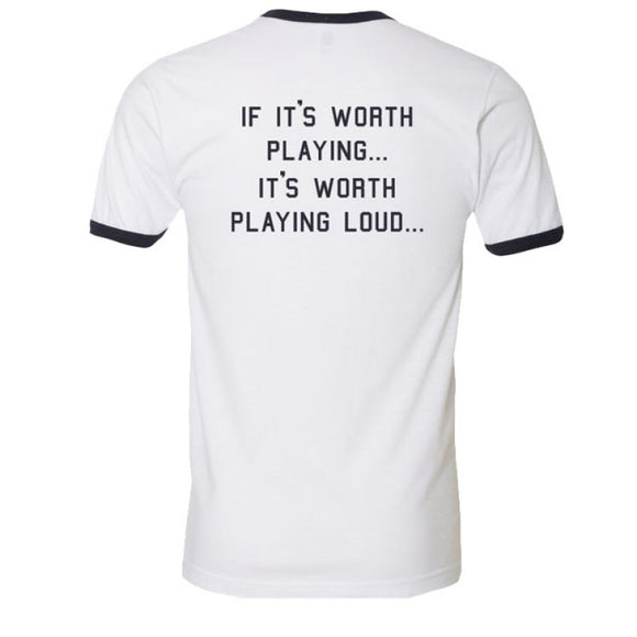 It's Worth Playing Loud Men's Ringer Tee