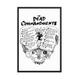 Dead Commandments Framed Poster