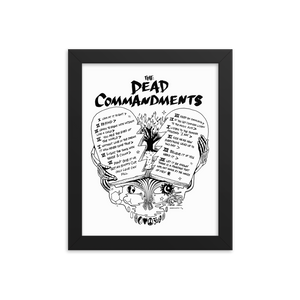 Dead Commandments Framed Poster