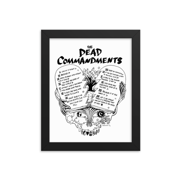 Dead Commandments Framed Poster