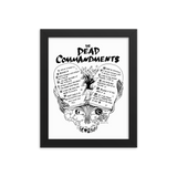 Dead Commandments Framed Poster