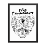 Dead Commandments Framed Poster