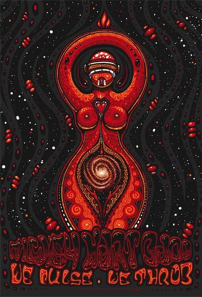 We Pulse We Throb Show Poster - Limited Edition Artist Signed & Numbered